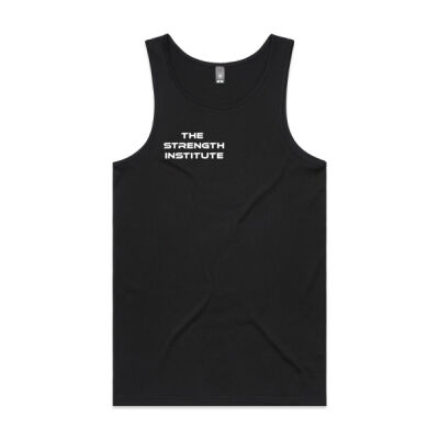 Mens Lowdown Singlet - White Chest Logo Thumbnail